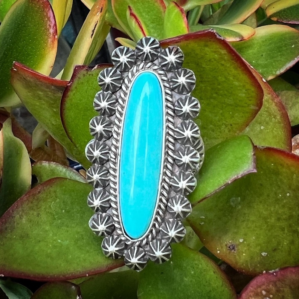Navajo Turquoise ring - Picture 1 of 4
